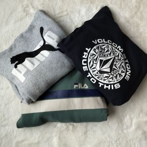 Boys Hoodies Bundle Volcom Black Hoodie with White Logo